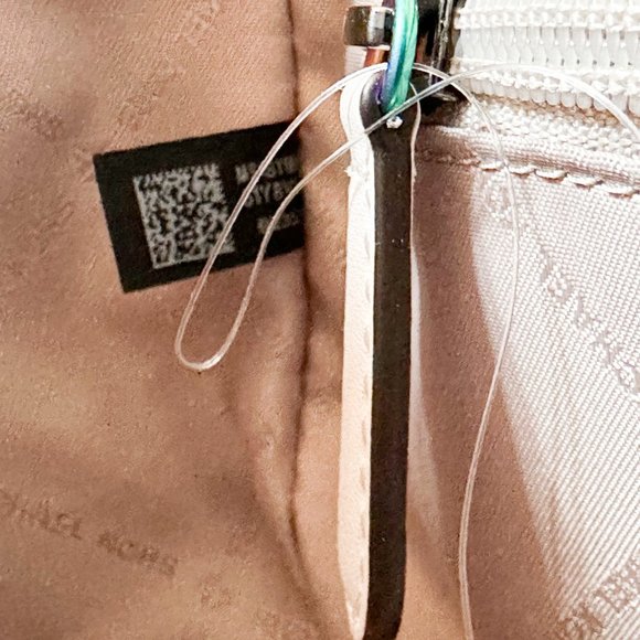 Michael Kors Manhattan Medium Top Handle Satchel Crossbody Bag Optic White - Picture 9 of 11